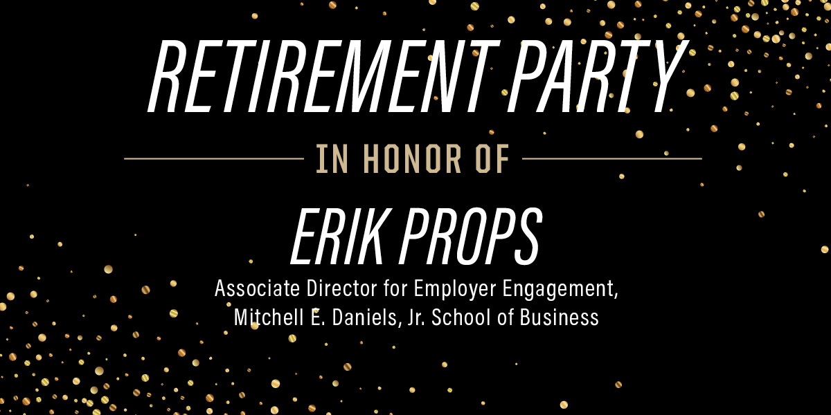 Retirement Party Erik Props