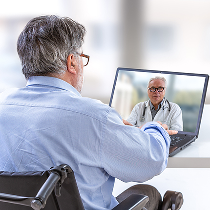 Telehealth appointment with doctor
